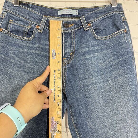 Levis 515 Jeans Womens 6 M Boot Cut Mid Rise Dark Wash Denim Stretch 30x30 - Picture 11 of 15